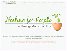 Tablet Screenshot of healingforpeople.com